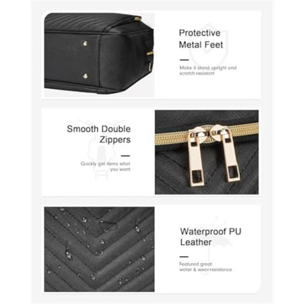 17 Inch Laptop Bag for Women, Convertible Briefcase Backpack Large Laptop Tote - Picture 6 of 6